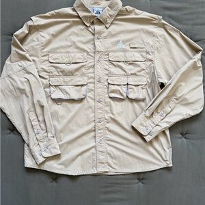 Nike ACG Orb Weaver Dri-FIT ADV UV Shirt Beige Men’s Size Medium